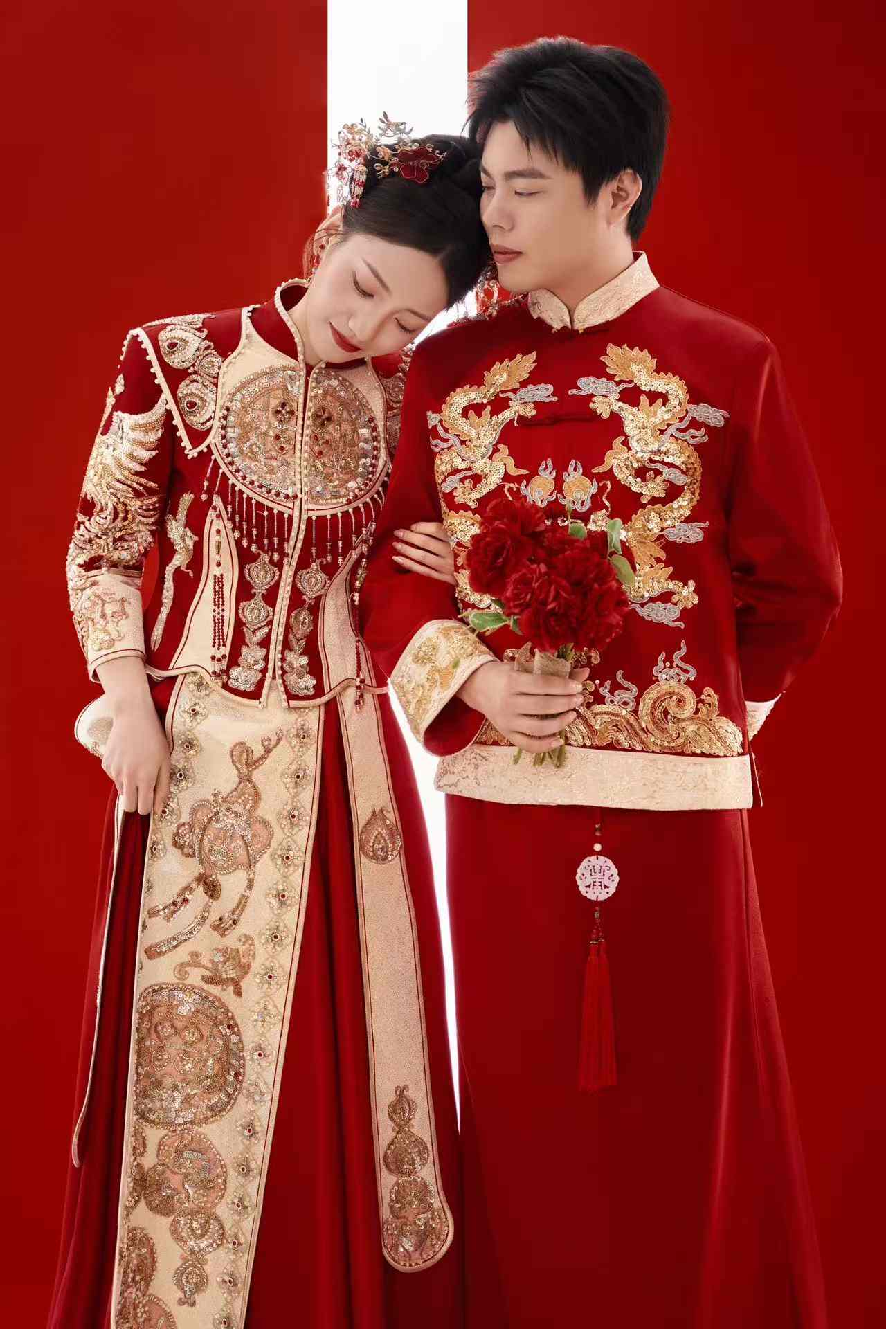 唐君广和张晓莉的婚纱照，第1张